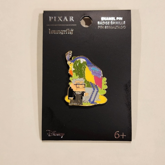 Loungefly Disney Pixar UP Carl and Kevin Jungle Enamel Pin NEW - Picture 9 of 12